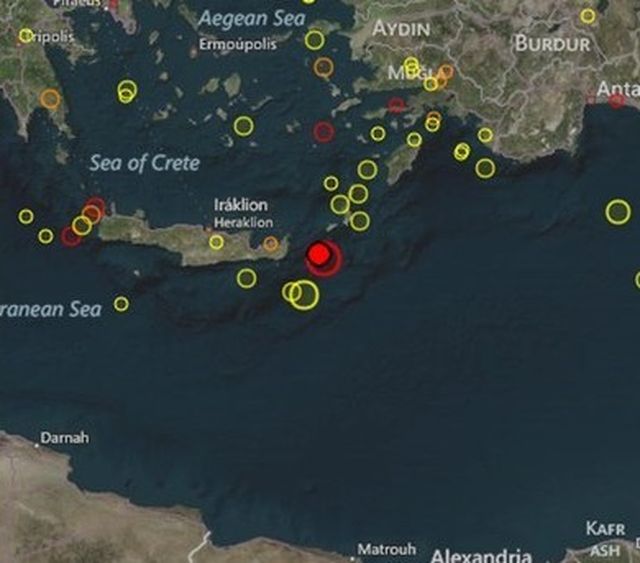 Мощно земетресение край бреговете на Гърция