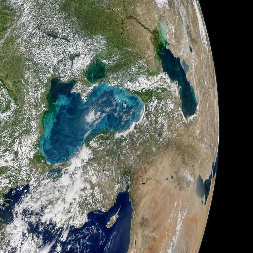НАСА показа удивително красива снимка от Космоса на Черно море