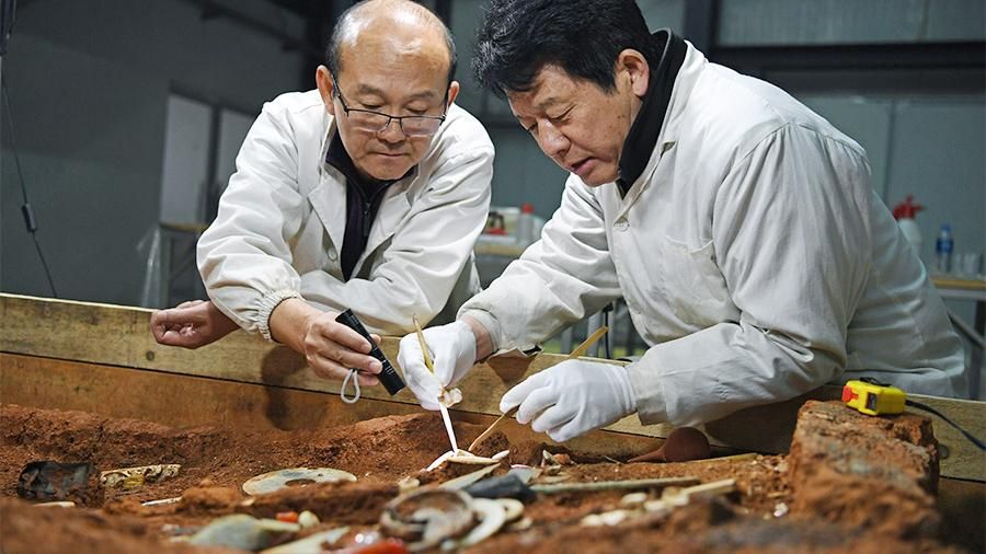 24-метров древен саркофаг откриха строителни работници в Китай